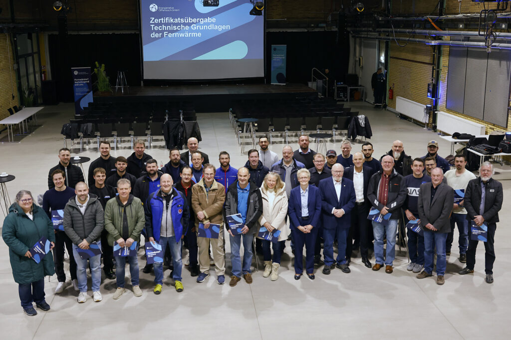 Zertifikatsübergabe ENO Fernwärme